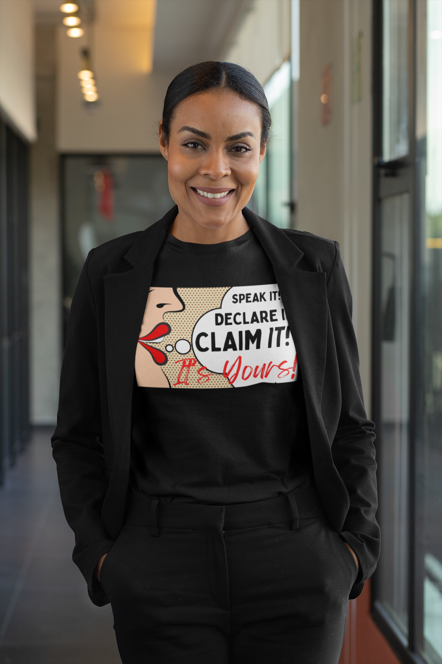 Bold Statement Tee - Speak It, Declare It, Claim It! Unisex Cotton Tee